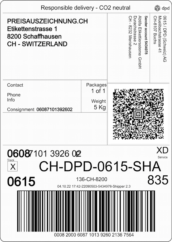Starterset 2 für Versandetiketten für Pakete Post & DPD inkl. 3 Rollen 105x148mm a 1000 Etiketten